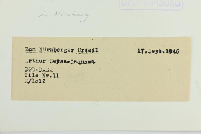 Allied Nuremberg War Trails Picture 'Arthur Seyss-Inquart' — image 5