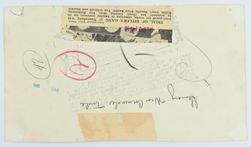 Allied Nuremberg War Trails Press Photo 'Nazi Leaders' — image 3