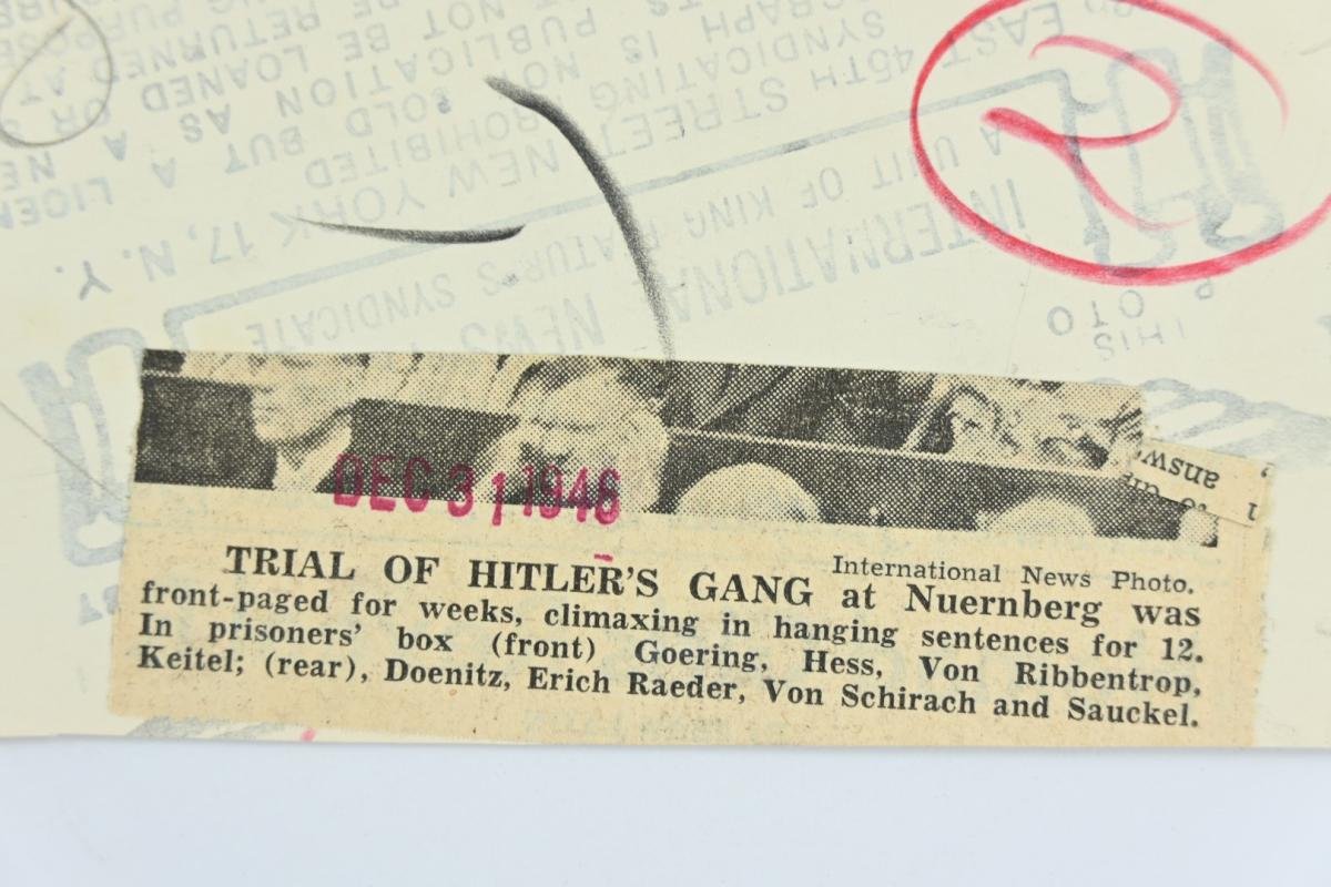Allied Nuremberg War Trails Press Photo 'Nazi Leaders' — image 4