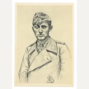 German WH Knight's Cross Postcard 'Ernst Georg Buchterkirch'