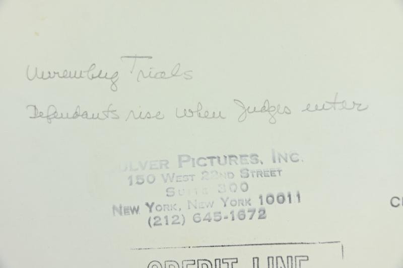 Allied Nuremberg Press Photo 'Nazi Leaders' — image 9