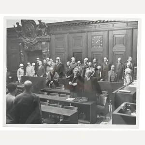 Allied Nuremberg Press Photo 'Nazi Leaders'