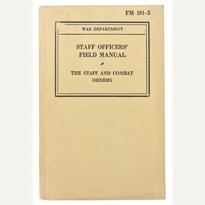 US WW2 Staff Officer Field Manual FM 101-5