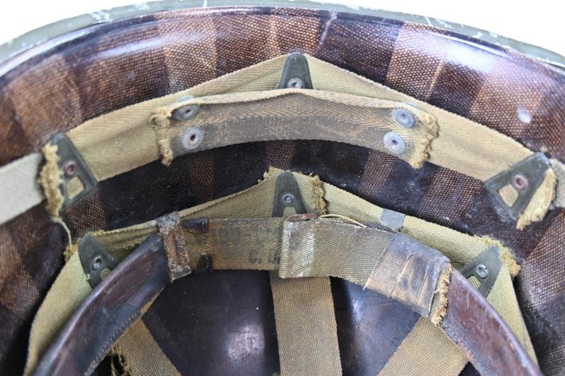 US WW2 M1 Fixed Bale Original Paratrooper Helmet — image 19