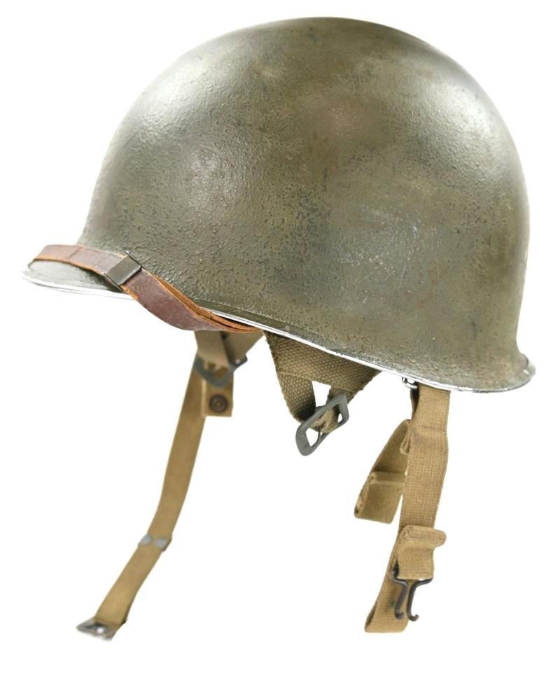 US WW2 M1 Fixed Bale Original Paratrooper Helmet — image 9