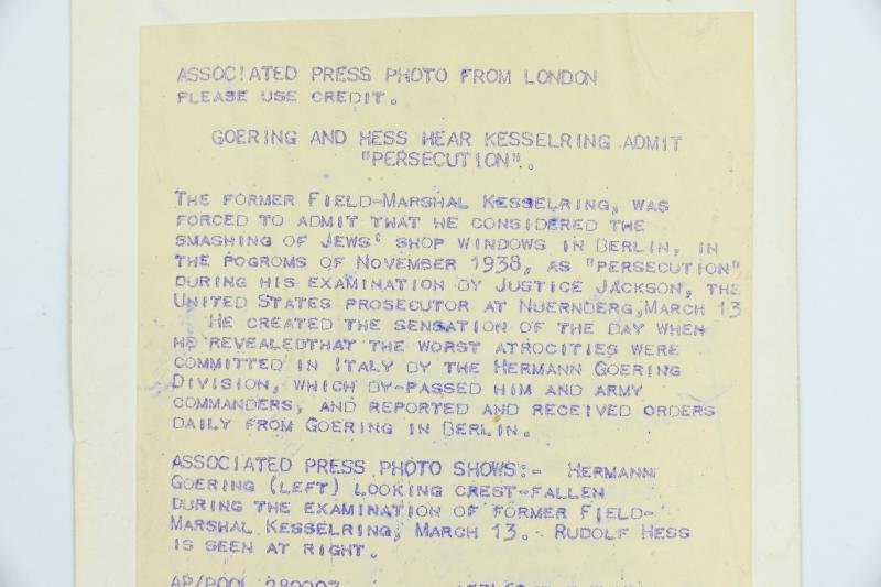 Allied Nuremberg War Trails Picture 'Göring and Hess' — image 4