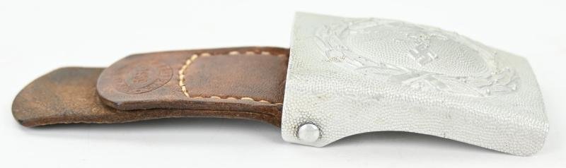 German LW Beltbuckle with Leather Tab 'GB' 1939 — image 4