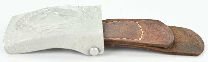 German LW Beltbuckle with Leather Tab 'GB' 1939 — image 5