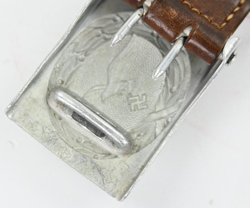 German LW Beltbuckle with Leather Tab 'GB' 1939 — image 7
