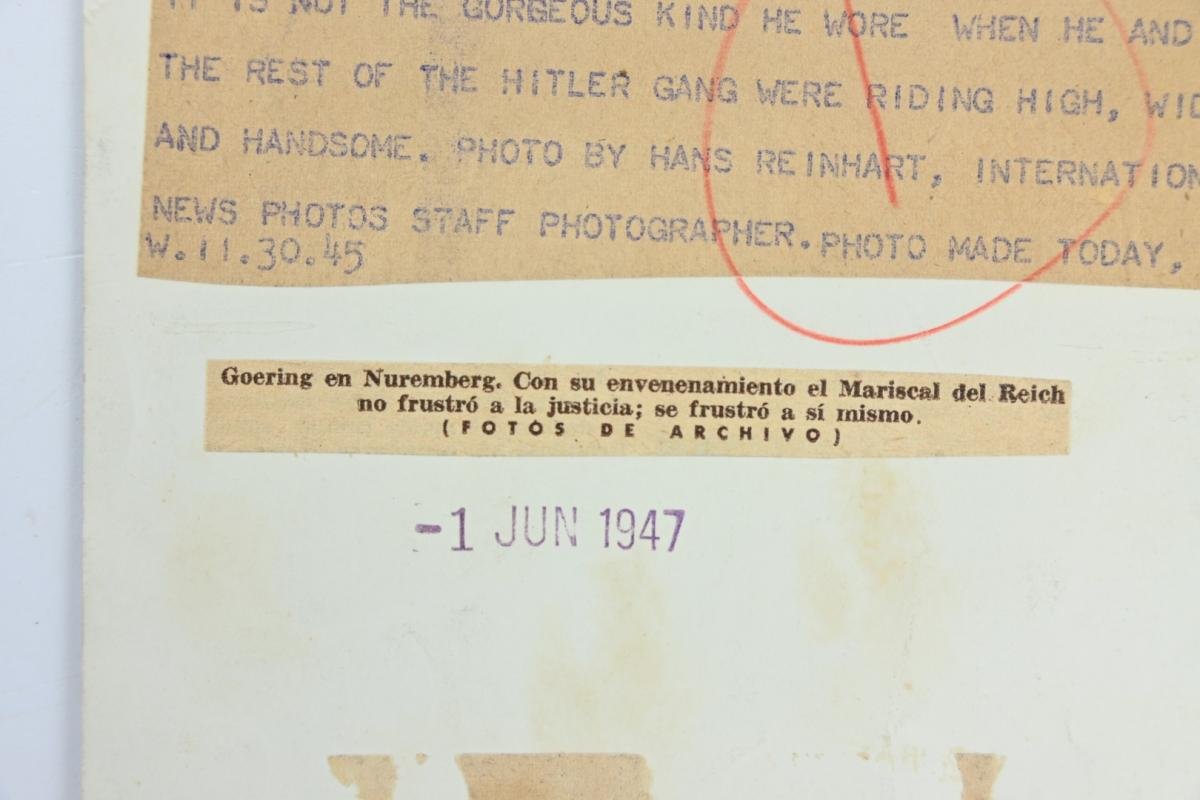 Allied Nuremberg War Trails Picture Hermann Göring — image 4