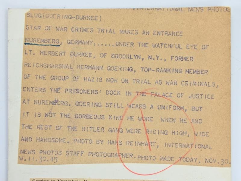 Allied Nuremberg War Trails Picture Hermann Göring — image 5