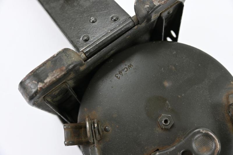German WH MG34 Ammo Drum Set with Carrying Frame — image 10