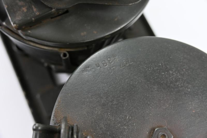 German WH MG34 Ammo Drum Set with Carrying Frame — image 11
