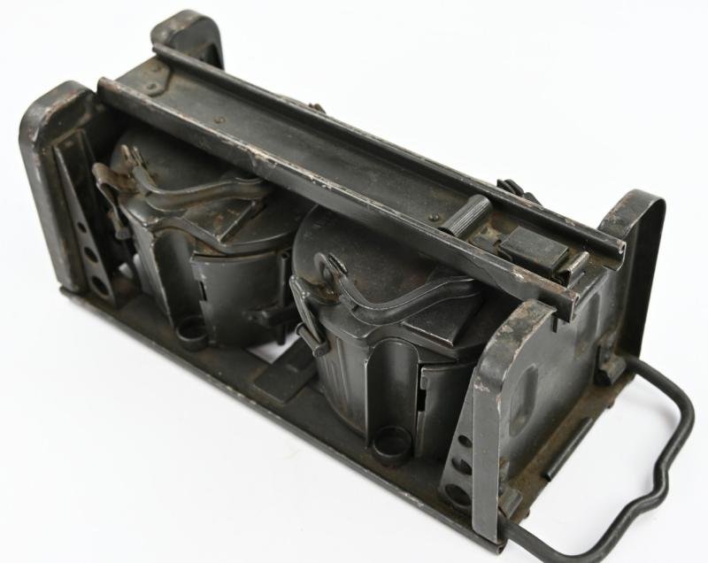 German WH MG34 Ammo Drum Set with Carrying Frame — image 2