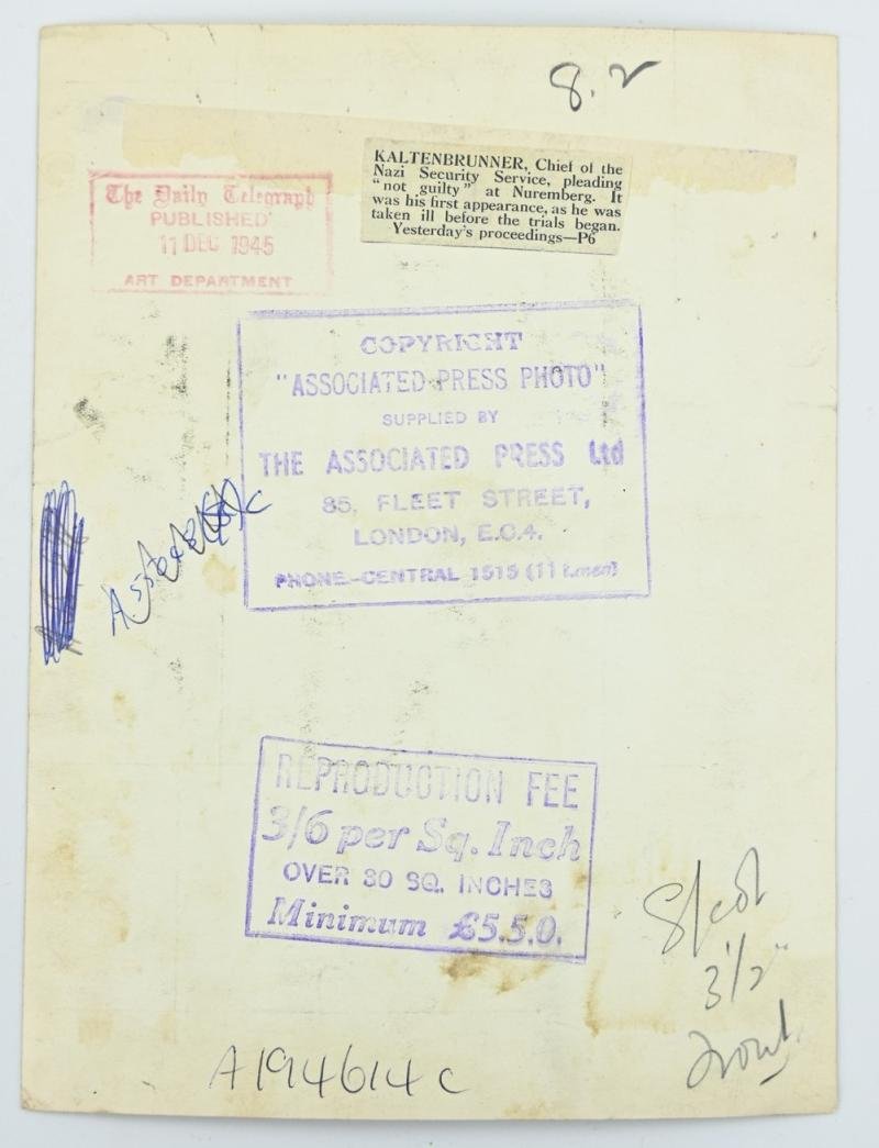 Allied Nuremberg War Trails Picture 'Ernst Kaltenbrunner' — image 3