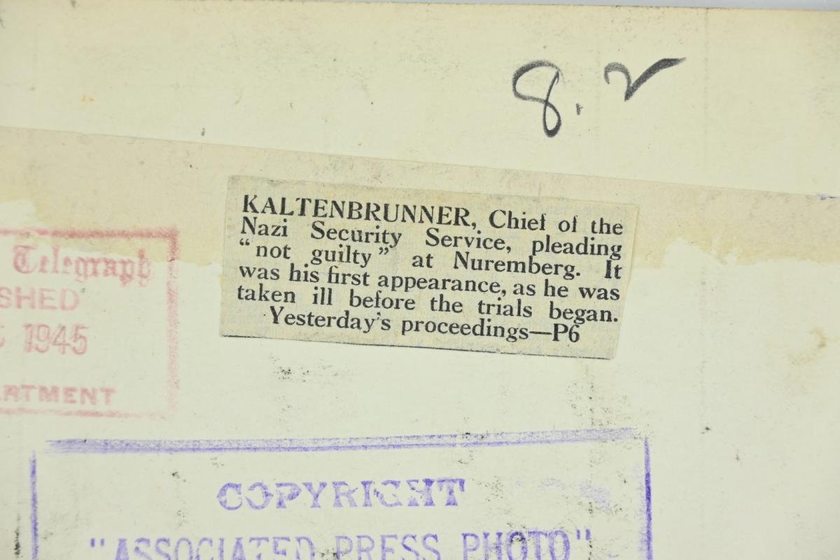 Allied Nuremberg War Trails Picture 'Ernst Kaltenbrunner' — image 4