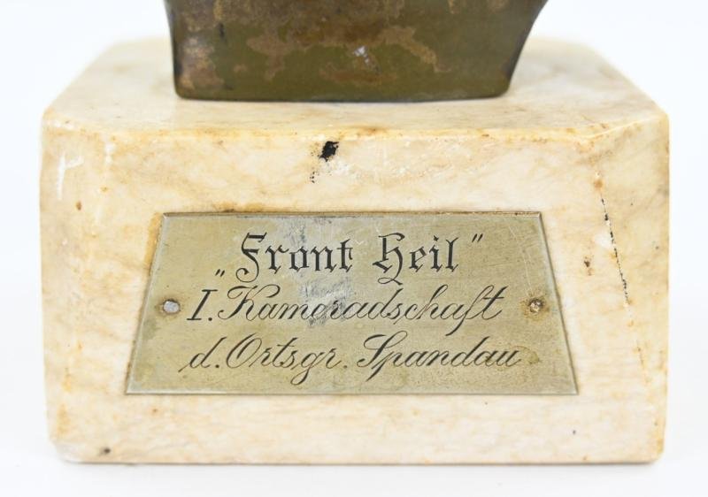 German Third Reich Veteran Buste 'Front Heil' Ortsgruppe Spandau — image 2