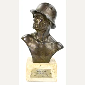 German Third Reich Veteran Buste 'Front Heil' Ortsgruppe Spandau