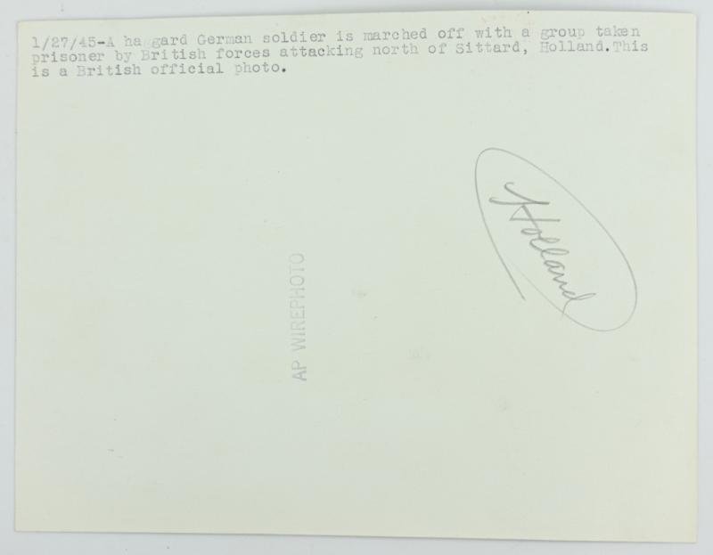 German WW2 POW Press Photo 'Sittard Holland' — image 2