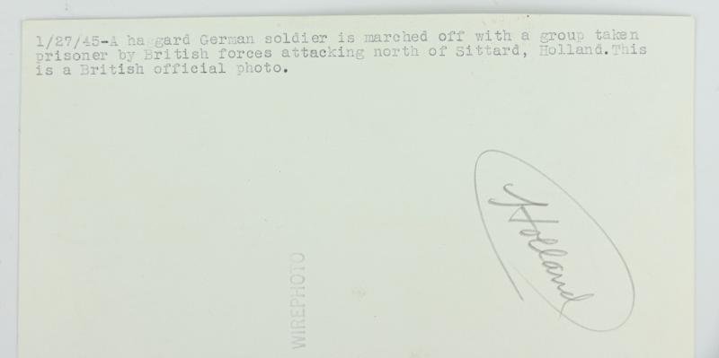 German WW2 POW Press Photo 'Sittard Holland' — image 3