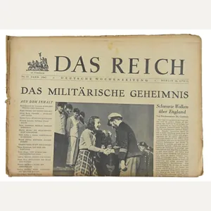 German Newspaper 'Das Reich' April 1942