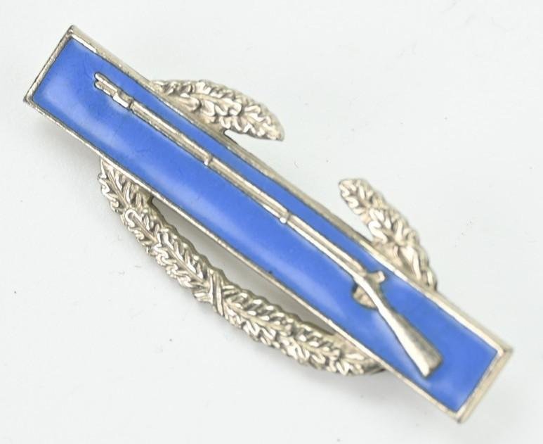 US WW2 Sterling Silver CIB Badge — image 2