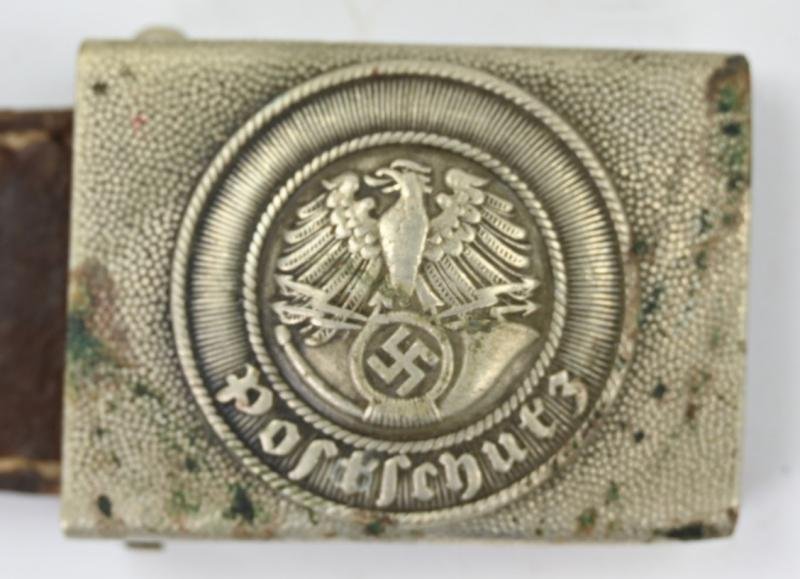German Third Reich 'Postschutz' Beltbuckle with tab — image 2