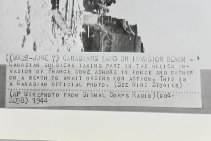 Canadian WW2 D-Day Press Photo 6 June 1944 — image 4