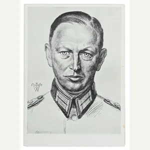 German WH Postcard 'Oberst Buschenhagen'