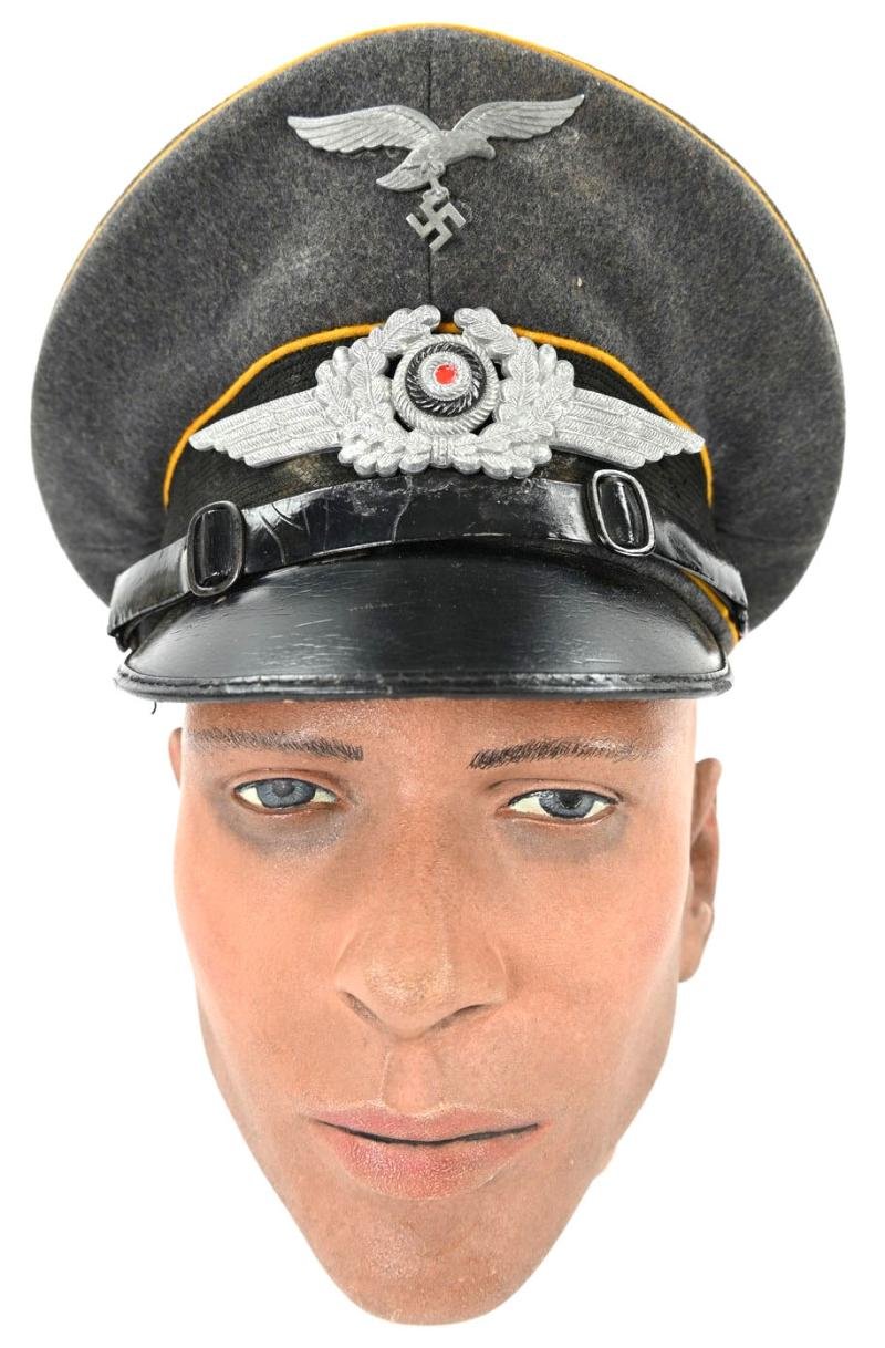 German LW EM/NCO Visor Cap 'Fliegerhorst Kdr. Fritzlar' — image 10
