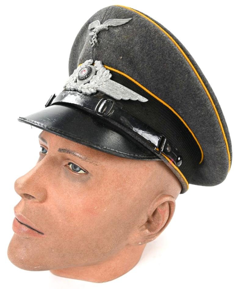 German LW EM/NCO Visor Cap 'Fliegerhorst Kdr. Fritzlar' — image 5