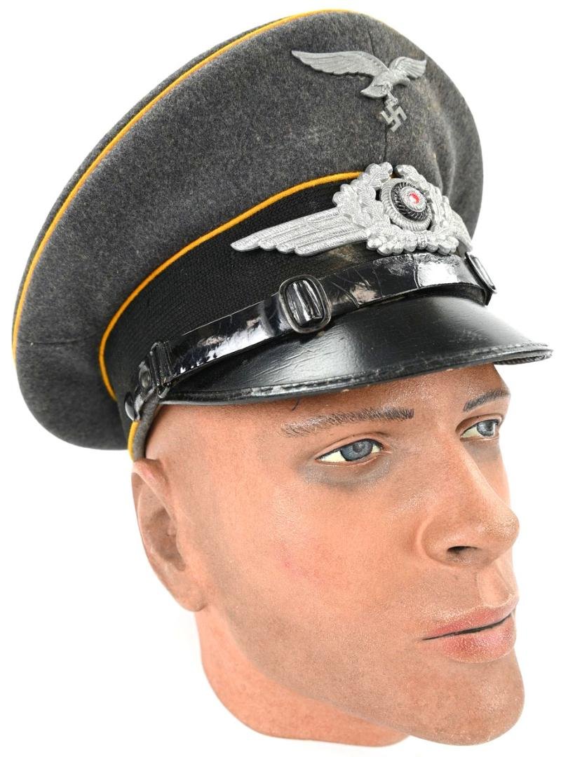 German LW EM/NCO Visor Cap 'Fliegerhorst Kdr. Fritzlar' — image 9