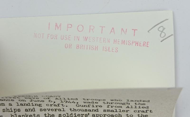 US WW2 D-Day Press Photo 6 June 1944 — image 5