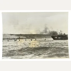 US WW2 D-Day Press Photo 6 June 1944
