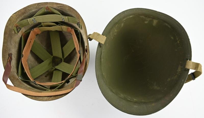 US WW2 M1 Fixed Bale with Saint Clair Helmet Liner — image 14