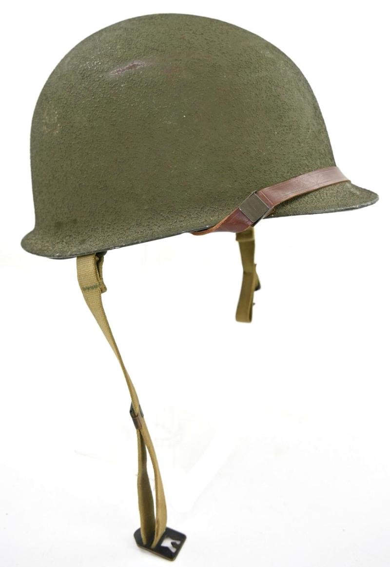 US WW2 M1 Fixed Bale with Saint Clair Helmet Liner — image 3