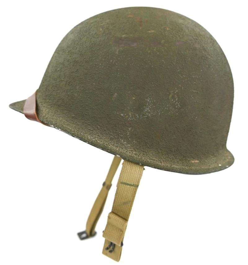 US WW2 M1 Fixed Bale with Saint Clair Helmet Liner — image 6