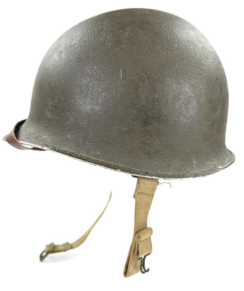 US WW2 M1 Fixed Bale Combat Helmet — image 4