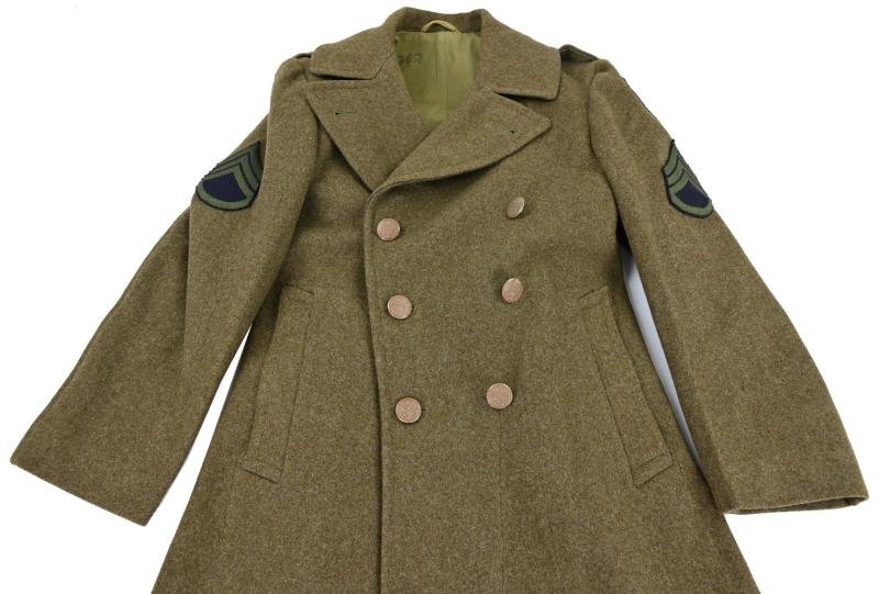 US WW2 EM/NCO Winter Greatcoat 2nd Infantry Division — image 2