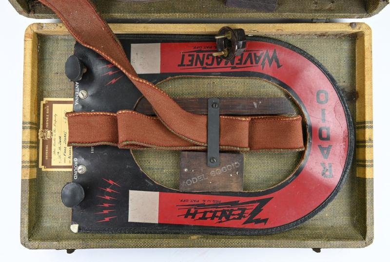 US WW2 Period Zenith Wavemagnet Long Distance Radio 1st Lt. William H. Snee 15th USAAF Pilot — image 7