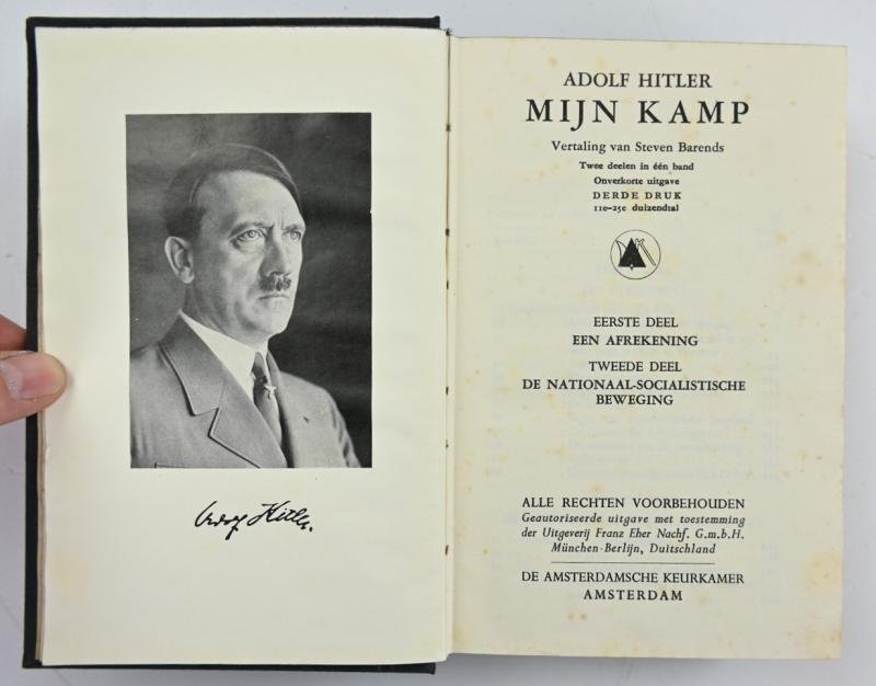Dutch Adolf Hitler Mein Kampf (Mijn Kamp) Book — image 5