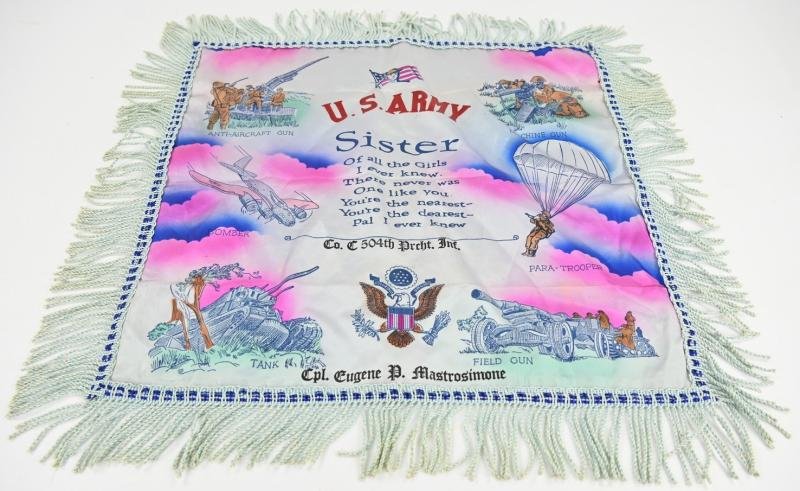 US WW2 82nd Airborne Division Sweatheart Pillow Cover — image 4