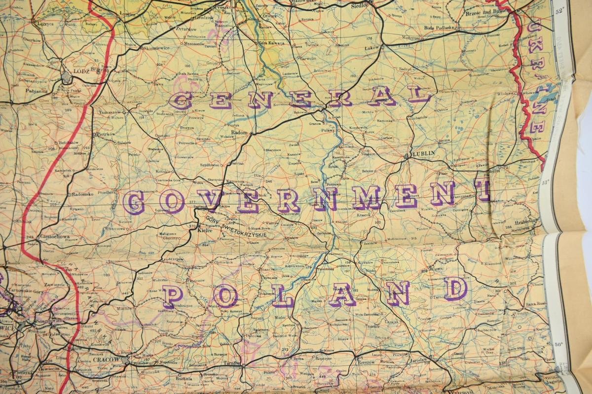 USAAF WW2 Pilot Escape Map 43E/F — image 3