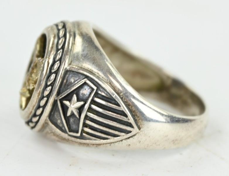 US WW2 Period Men's Ring with Eagle — image 2