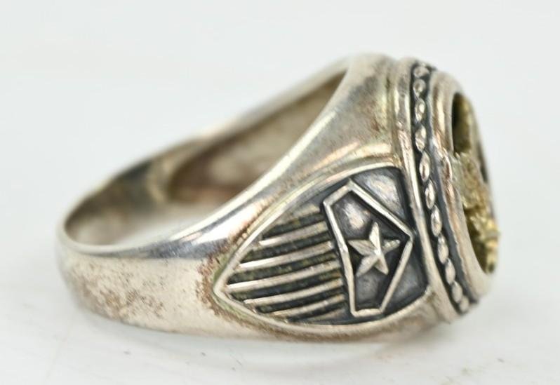 US WW2 Period Men's Ring with Eagle — image 4