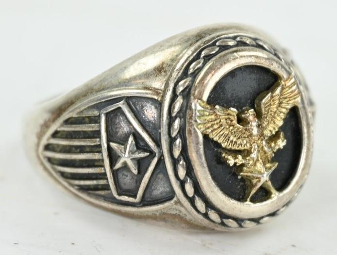 US WW2 Period Men's Ring with Eagle — image 5