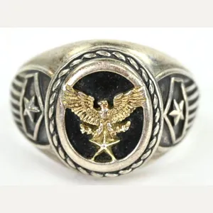 US WW2 Period Men's Ring with Eagle