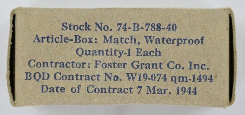 US WW2 Waterproof Matches in Case — image 2