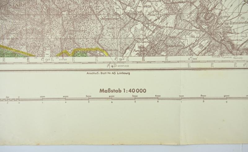 German WH Mapcard of Gemmenich Belgium — image 3