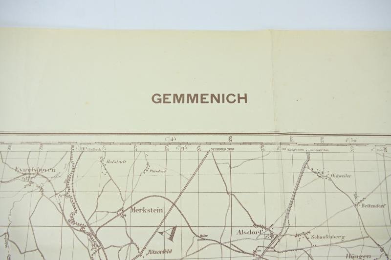 German WH Mapcard of Gemmenich Belgium — image 5